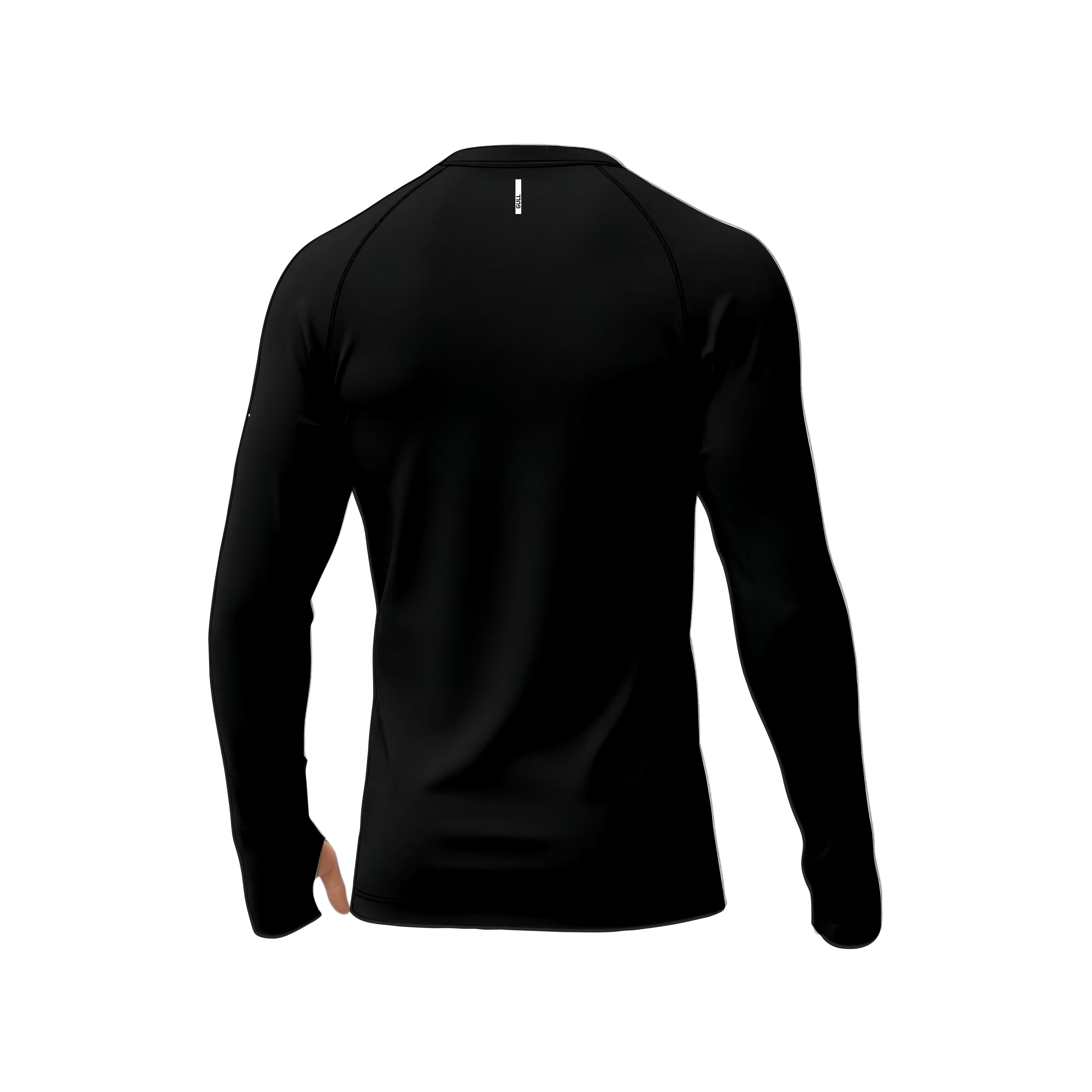 Camisa Poliamida Premium UV Preta Sem Capuz - Gull Clothes